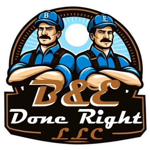 b e business logo patch